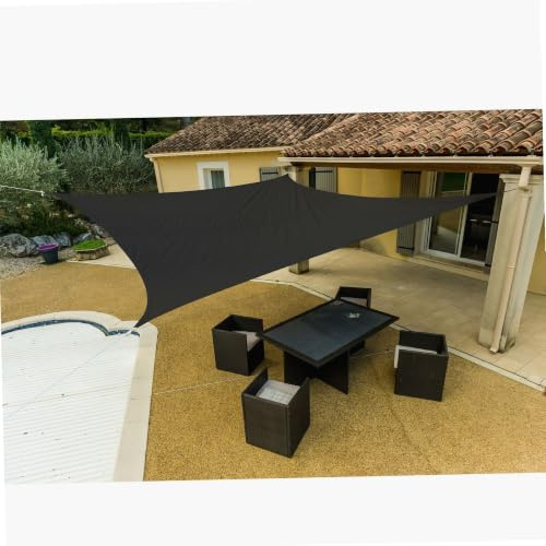WERKA PRO Rechteckiges graues Sonnenschutzgewebe aus Polyester 3 x 4 m