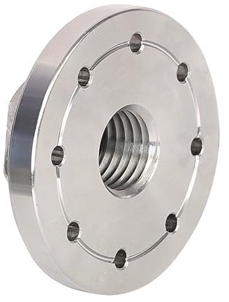 VINWOX 3 Wood Lathe Steel Faceplate, 1”x8TPI Spindle Thread Woodworking Machine Chuck Face Plate