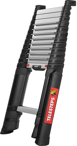 PROREGAL Stufen-Teleskopleiter Prime Line | 13 Stufen | Leiter, Teleskopleiter, Trittleiter, Bockleiter, Sprossen-Doppelleiter