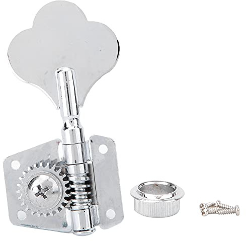 Mechaniken mit Offenem Getriebe, Stimmwirbel, 1 Stück, Silberfarbener Stahl, Vintage, Offene Stimmknöpfe für E-Bass, Feinabstimmungswerkzeug, Zubehör für den Austausch von (Für