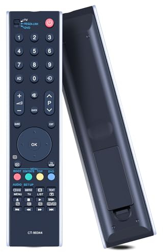 GOUYESHO Ersatz Fernbedienung CT-90344 für Toshiba REGZA TV 32XV733G 32MV732 32RV733 32RV733FC 32RV734 37XV733 40RV733F 32RV733D 40XV733 40MV732 40RV733 40RV733FC 40RV734