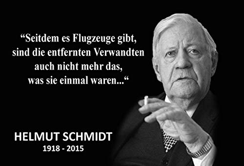 Ontrada Blechschild 30x40cm gewölbt Flugzeuge Helmut Schmidt Sprüche Schild
