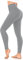 FuelMeFoot Leggings Damen High Waist Blickdicht Leggins mit Bauchkontrolle Slim Fit Angenehm Weiche Elastische Sportleggings.1 Pack-07-Heidegrau L/XL