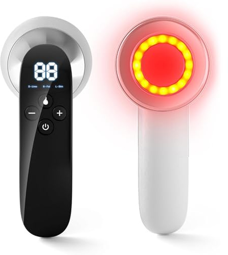 Massaggiatore Anticellulite Portatile, Macchina per Scolpire Il Corpo con Schermo LED, 10 Livelli di Forza Regolabili E 3 Tipi di modalità di Lavoro, Spegnimento Automatico, per Pancia E Collo