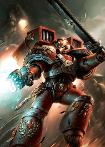 Displate Offiziell Warhammer MetallPoster Magnetische Befestigung Inklusive Lizenziert Bilder Hochwertiges Poster Warhammer 40,000 Art Blood Angel Poster 45 cm x 32 cm