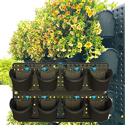 Jardinière Murale Verticale avec système de Voie navigable, jardinière Murale Verte Extensible avec minuterie, pour Fleurs, légumes, Herbes, 40 Pots