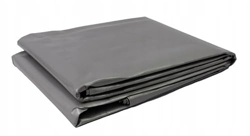 Heavy Duty 200 GSM Grey Tarpaulin 1m x 1m - Waterproof Multipurpose Tarp & Thick Ground Sheet Cover for Camping, Garden Furniture, Caravan, Roof, Wood Logs & Boats