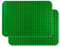 APOSTROPHE Games Building Block Base Plates Age 3+ for Large Blocks 38.1 cm x 26.7 cm Green Baseplates, Compatible with Leading Brands (2x Green)
