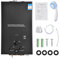 GPL 10L Scaldabagno a Gas Propano, Scaldabagno Istantaneo Senza Serbatoio da 20KW con Kit Doccia, Bruciatore per Caldaia per Campeggio, Camper, Casa (Nero)