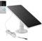Solarpanel für Ring-Türklingel, 5W Solarmodul für Outdoor Akku Kamera, Kompatibel mit Ring Batterie Video Türklingel,Solarpanel für Überwachungskamera Aussen, Verstellbarer Bügel, 10ft Kabel (Weiß)