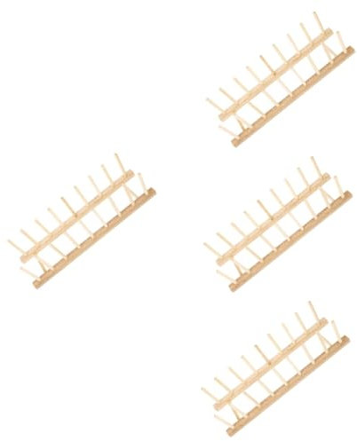 Operitacx 4stücke Holz Spulenhalter Organizer Multifunktionale Holz Garnrollen Aufbewahrung Für Nähen Quilten Und Stickerei Stabil Und Leicht Zu Montieren Für Kreative Projekte