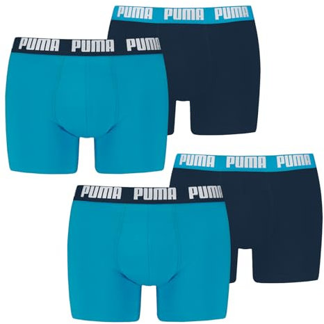 PUMA Herren Boxer Boxershorts Shorts Unterhosen Comfort Stretch 4er Pack, Wäschegröße:S, Artikel:-013 Speed Blue