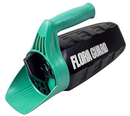FLORA GUARD Handheld Seed Spreader, Adjustable Dial Salt Spreader, Feed Seeding Fertiliser Spreader For Grass Seed, Garden Lawn and Ice Melt