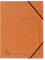 Exacompta - Art.-Nr. 555414E - Karton mit 25 Gummizugmappen ohne bedruckte Klappe - Glanzkarton 355 g/m² - Maße 24 x 32 cm für Dokumente im A4-Format - Farbe Orange