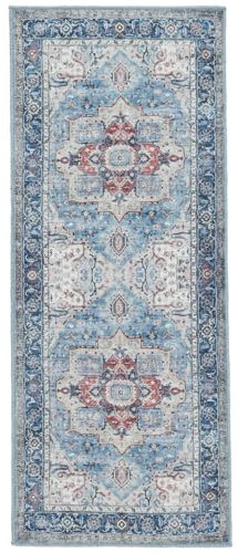 RugVista Georgia Oriental Teppich - Blau/Mehrfarbig Teppich 80x200 Orientteppich, Läufer