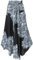 GURU SHOP Boho Sommerrock, Maxirock Hippie Chic, Wandelbares Sommerkleid, Strandkleid, Krinkelrock - Schwarz, Damen
