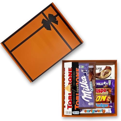 Cadbury Chocolate Hamper – 10 Pack Gift Box with Mixed Flavors - Dairy Milk Fruit and Nut, Whole Nut and Classic Creamy - Perfect for Gifting & Celebrations