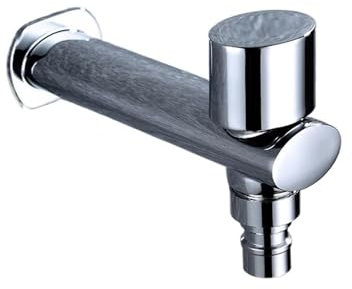 Grifo De Cocina, Baño, Mezclador For Fregadero Lavadora Con Dos Salidas Agua Y Doble Caño Jardín Exterior.(Type C)