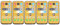 Cpolebev 5pcs Wireless Switches for E27 Ceiling Fan Light 3-Speed Timing Remote Control 1-4h Timing Remote Control