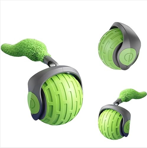 Electric interactive cat toy TYPE-C charging ball, two speed levels, intelligent working time, random movement, indoor and outdoor cat sports toy, environmentally friendly charging, green