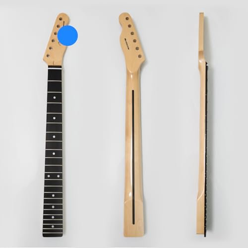 Premium Ahorn Gitarrenhals für Fender Telecaster Style Gitarren 22 Medium Jumbo Bünde Palisander Griffbrett Verstellbarer Halsstab - Ersatz / Upgrade für Gitarren