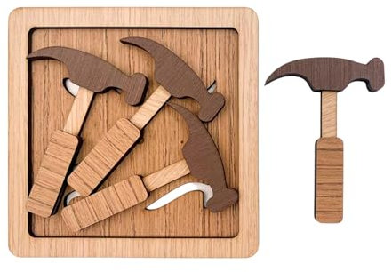 4 Hammer Hölzerne Mind Herausforderung Puzzle Bildungsfamilienspiel Für Kognitive Entwicklung Räumliche Argumentationspraxis