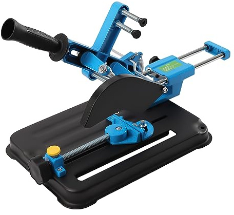 KANBCNG Winkelschleifer Ständer Halter Winkelschleiferalterung Trennständer für Einhand Winkelschleifer Halterung Feste Universalhalterung 100-125mm Doppelloch Winkelschleifmaschinenständer