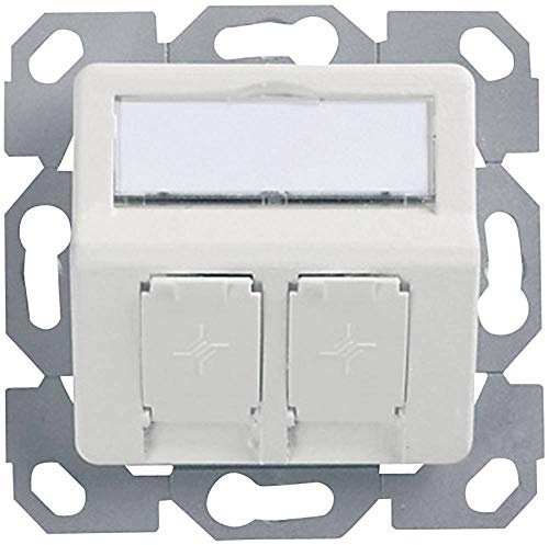 Teleg‰rtner AMJ Unterputzdose 50 x 50 mm, 2-fach, alpinwei VE = 5