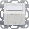 Teleg‰rtner AMJ Unterputzdose 50 x 50 mm, 2-fach, alpinwei VE = 5