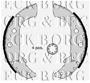 Borg & Beck BBS6231 Brake Shoes To Fit Citroen R90 approved