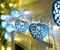 Christmas Concepts® 10 warmweiße LED Metall türkis herzförmige Lichter Weihnachtsbeleuchtung Alltagsleuchte