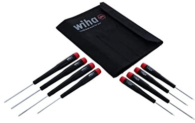 Wiha 26399 Hex Inch Screwdriver Set With Precision Handle, 8 Piece