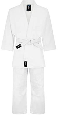 Playwell Martial Arts Judo-Anzug, Weiß Gebleicht 4/170CM