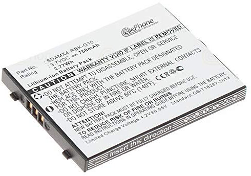 cellePhone Akku Li-Ion kompatibel mit SanDisk Sansa E200 E250 E250R E260 E260R E270 E270R E280 E280R (Ersatz für SDAMX4-RBK-G10)