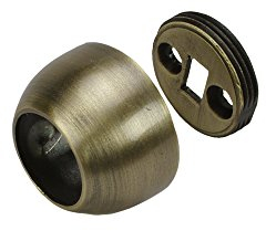 Liedeco Wandlager für Gardinenstangen Landhaus, ø 20 mm, 1 STK Messing-antik