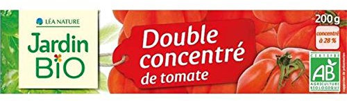 Organic garden double concentrate tomato bio tube 200g - ( Unit Price ) - Jardin bio double concentré de tomate bio en tube 200g