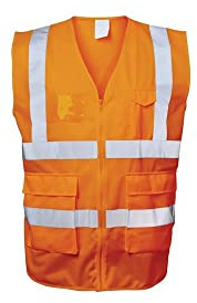 Warnschutzweste *Ewald* SAFESTYLE®, EN ISO 20471/2, EN ISO 13688 fluoreszierend orange, Größe XXXL