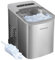 Frigidaire Máquina compacta portátil de 26 libras por día, máquina para hacer hielo, inoxidable, mediana