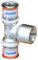 Uponor S-Press PLUS MLC T-Stück mit Innengewinde 20mm x 1/2 x 20mm