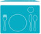 Montessori Silikon Tischset für Kinder - Platzset - abwaschbar (blau, 40x30cm)