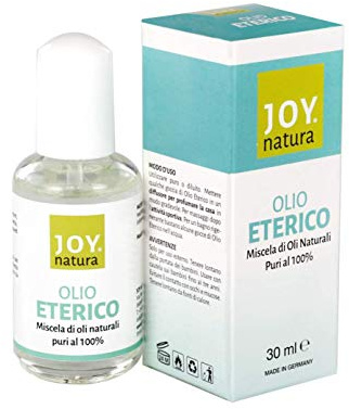 Olio Eterico Joy Natura 30ml - con menta piperita e eucalipto - Miscela Ottimale di Oli Naturali Puri al 100% | ideale come essenza per Sauna e Aufguss