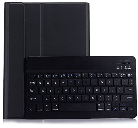Lobwerk 2in1 Bluetooth Tastatur und Cover für Samsung Galaxy Tab S Tab S6 SM-T860 SM-T865 10.5 Zoll Case Schutz Hülle Schwarz