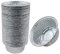 Bandejas de Papel de Aluminio Barbacoa bandeja de goteo Pequeño Envase de Aluminio Redondo 50 piezas aluminio Grillschalen Grill Contenedor de Comida Calefacción Horneando Para Horno y Barbacoa(250ml)