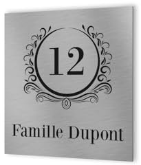DECOHO - Numéro de Rue extérieur à Personnaliser - Panneau Dibond Aluminium - Numéro Maison modèle Luxury