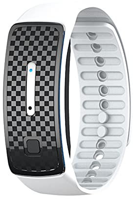 Ultrasónico Pulseras Repelentes De Mosquitos, Electrónico Antimosquitos Bandas Repelentes de Insectos Plagas, Impermeable Portátil Recargable Anti Mosquito Watch Para Adultos Y Niños, Blanco