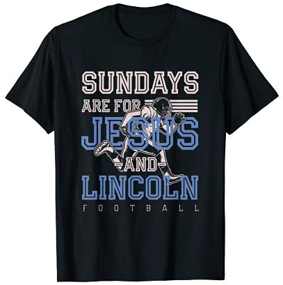 Sonntage sind für Jesus und Lincoln Football Nebraska T-Shirt