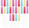 YONGTTFEI Plastic Brush Hair Rollers with Roller Pins Mesh Hair Rollers for Women Girls Hair, 48 Piece Set (Random Color)