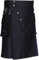 All Kilts Sports Active Utility-Kilt Mit Abnehmbaren Taschen Für Herren (34'', Schwarz)