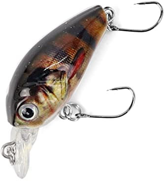 Major Fish Forellen Barsch Wobbler Lil Bill Crankbait 38 mm Real Perch