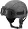 BDTOT Retro Motorrad Halbhelme Leder Halbhelm Deutscher Stil Roller Cruiser Chopper Anti-Collision Helm Abnehmbarer Gehörschutz mit Visier ECE Zertifiziert Roller-Helm Scooter Mofa-Helm